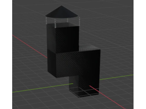 Realistic Chimney 3D Model