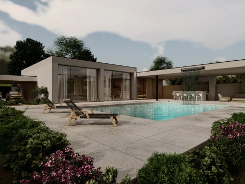 Ridgelin villa 3D Model