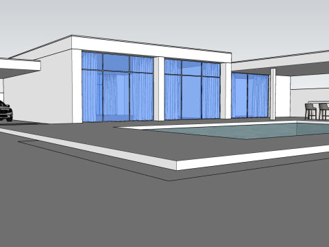 Ridgelin villa 3D Model