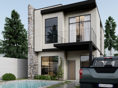 Kentsel Çerçeve Villa 3D Model