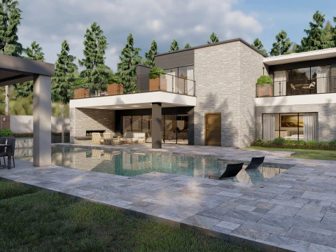 TimbraStone Residence-Villa 3D Model