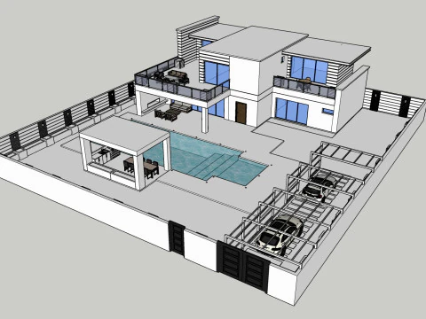 TimbraStone Residence-Villa 3D Model