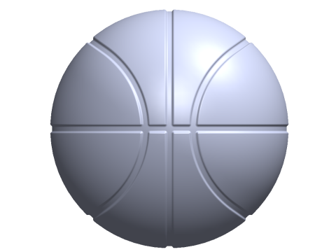 Ballon de basket Diam&egrave;tre 120 mm et 250 mm Mod&egrave;le d'impression 3D Modèles 3D en vedette