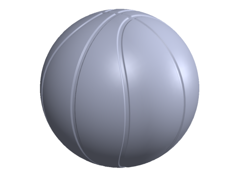 Ballon de basket Diam&egrave;tre 120 mm et 250 mm Mod&egrave;le d'impression 3D Modèles 3D en vedette