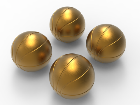 Ballon de basket Diam&egrave;tre 120 mm et 250 mm Mod&egrave;le d'impression 3D Modèles 3D en vedette