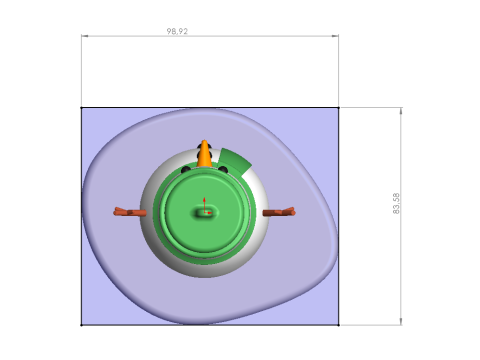 Customizable Snowman Keychain 3D print model 3D Print Model