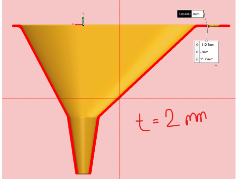 Model do druku 3D lejka Model do druku 3D
