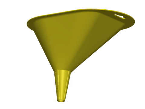 Model do druku 3D lejka Model do druku 3D