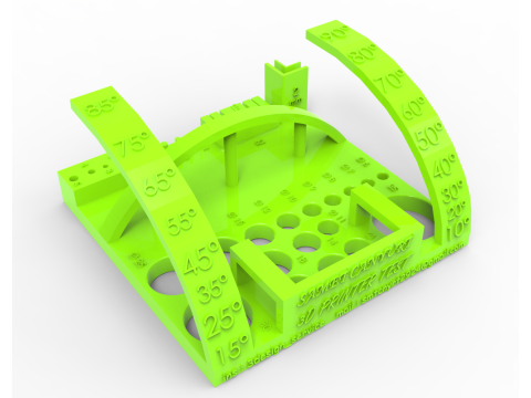终极 3D 打印机性能校准 压力测试 3D 打印机测试 酷刑测试 3D 打印模型