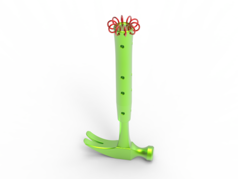 Conception de marteau personnalis&eacute;e - Plusieurs versions incluses Modèles 3D en vedette