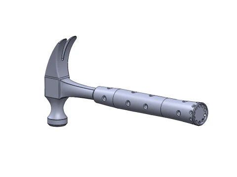 Custom Hammer Design - Multiple Versions Included 3D Print Model