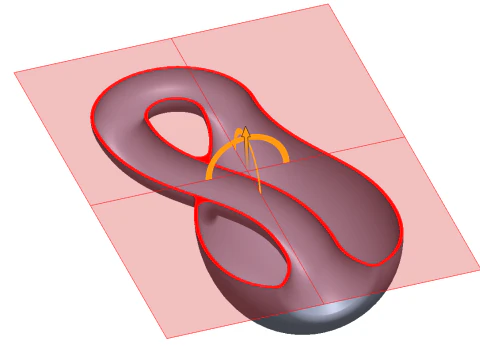 Klein Bottle - 3D Printable Math Art Keychain Multi-Format 3D Print Model