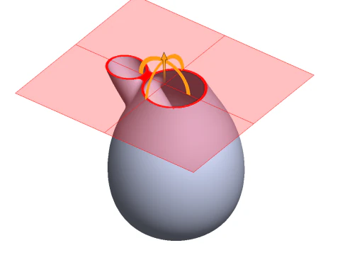 Klein Bottle - 3D Printable Math Art Keychain Multi-Format 3D Print Model