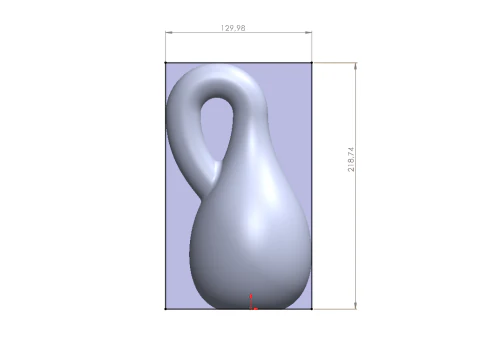 Klein Bottle - 3D Printable Math Art Keychain Multi-Format 3D Print Model