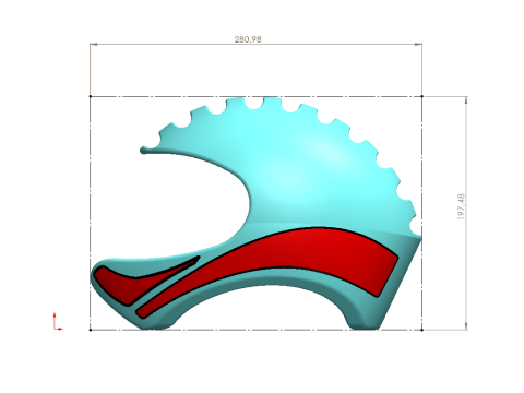 Універсальний дизайн шолома - Товщина оболонки 10 мм - Повністю масштабована 3D Принт Модель