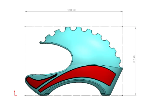 Versatile Helmet Design - 10mm Shell Thickness - Fully Scalable 3D Print Model