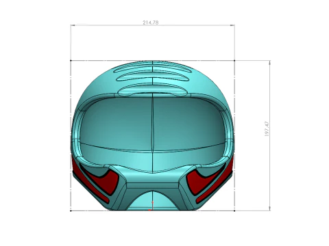 Versatile Helmet Design - 10mm Shell Thickness - Fully Scalable 3D Print Model
