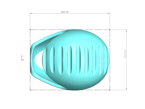 Versatile Helmet Design - 10mm Shell Thickness - Fully Scalable 3D Print Model