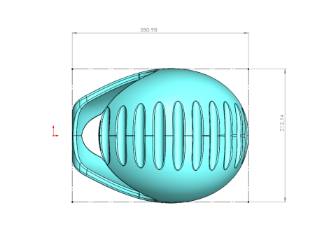 Універсальний дизайн шолома - Товщина оболонки 10 мм - Повністю масштабована 3D Принт Модель