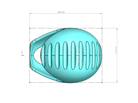 Versatile Helmet Design - 10mm Shell Thickness - Fully Scalable 3D Print Model