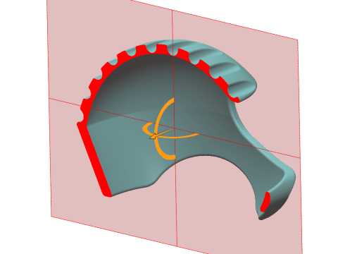 Універсальний дизайн шолома - Товщина оболонки 10 мм - Повністю масштабована 3D Принт Модель
