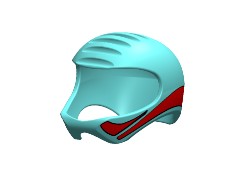 Універсальний дизайн шолома - Товщина оболонки 10 мм - Повністю масштабована 3D Принт Модель