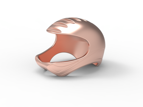 Універсальний дизайн шолома - Товщина оболонки 10 мм - Повністю масштабована 3D Принт Модель