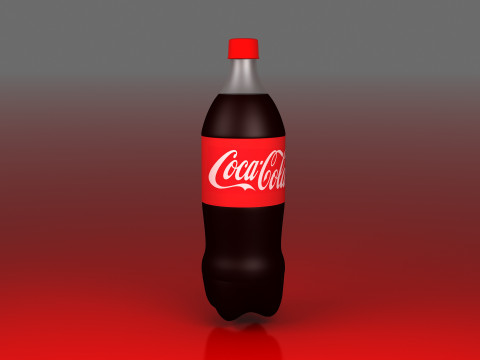 3D 콜라병 현실적인 차가운 음료 자산 3D 모델