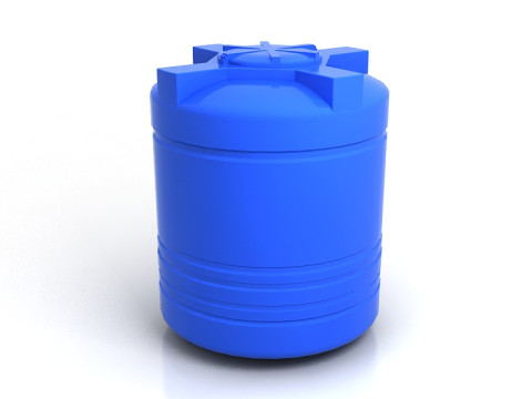 Tangki Air 3D Aset Penyimpanan Industri Berkualitas Tinggi Model 3D