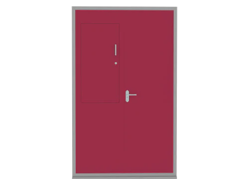 Modern Iron Almirah - Powder Coated Metal Wardrobe 3D Model