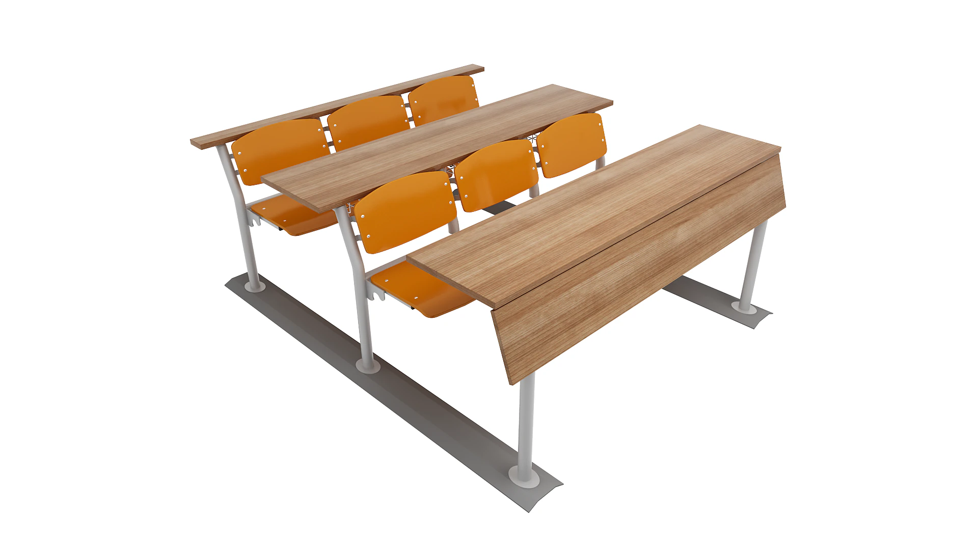 Lecture Desk 3D Model .c4d .max .obj .3ds .fbx .stl .blend 