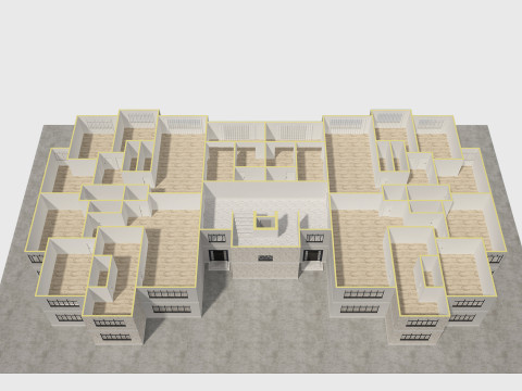 Житловий будинок з інтер'єром 3D Модель