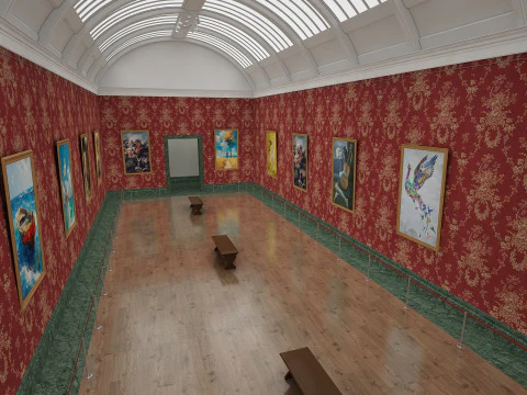 Kunstgalerie 1 3D Modell