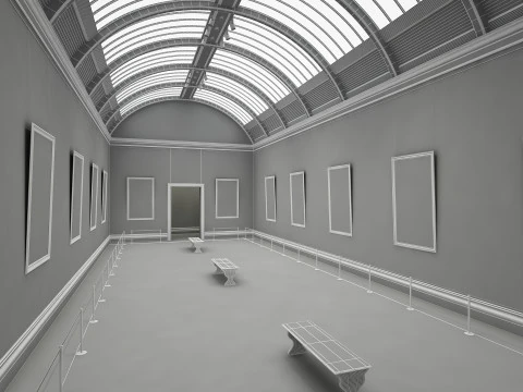 Kunstgalerie 1 3D Modell