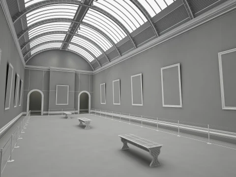 Kunstgalerie 1 3D Modell