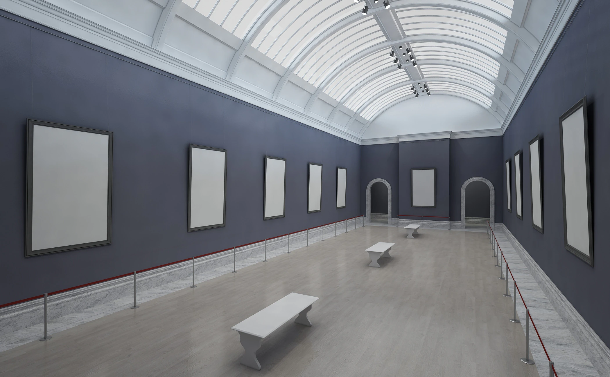 Art Gallery 2 3D Model .c4d .max .obj .3ds .fbx .stl .blend 