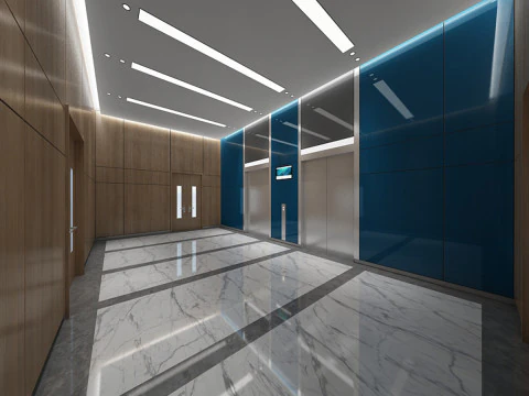 Elevator Lobby 3D Model