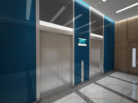 Elevator Lobby 3D Model