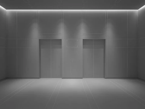 Elevator Lobby 3D Model