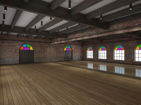 Ballet Dance Studio 3D Model