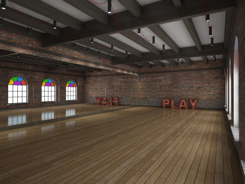 Ballet Dance Studio 3D Model