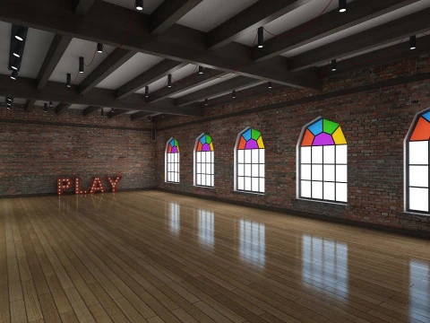 Ballet Dance Studio 3D Model