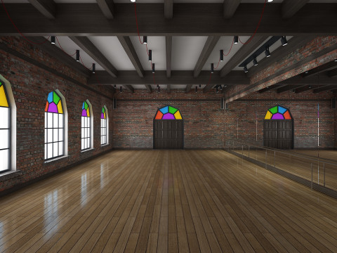 Studio de danse classique Modèle 3D