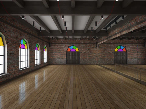 Ballet Dance Studio 3D Model