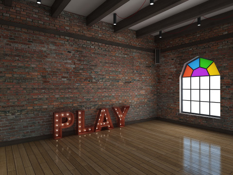 Studio de danse classique Modèle 3D