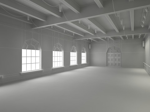 Studio de danse classique Modèle 3D