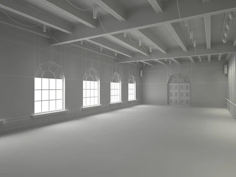 Ballet Dance Studio 3D Model