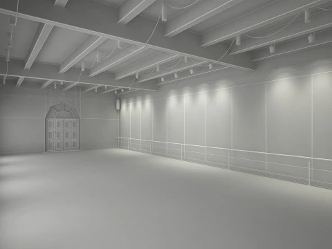 Ballet Dance Studio 3D Model