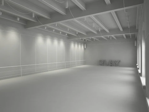 Ballet Dance Studio 3D Model