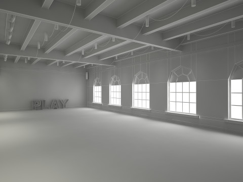 Studio de danse classique Modèle 3D